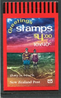 NEW ZEALAND - 1998  $ 4.00  BOOKLET  GREETINGS  MINT NH SG SB91 - Postzegelboekjes