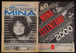 1964 - Successi Di MINA E CELENTANO - 2 Pag. Pubblicità Cm. 13 X 18 - Afiches & Pósters