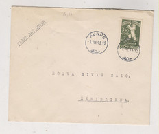FINLAND WW II  1943 ITA KARJALA AUNUS FDC COVER - Local Post Stamps