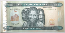 Érythrée - 20 Nakfa - 2012 - PICK 13a - NEUF - Eritrea