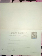 French India, Postal Stationary Card, Mint Inde - Lettres & Documents