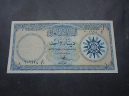 IRAQ , P 53a, 1 Dinar , ND  1959, EF - Iraq