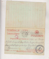 ITALY 1918 WW I POW Nice Censored Stationery To Germany - Other & Unclassified