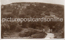 PATHWAY TO BRYN EURYN RHOS ON SEA OLD R/P POSTCARD WALES - Denbighshire