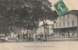 CPA-82-ST NICOLAS DE LA GRAVE-Promenade Des Platanes-Animée - Saint Nicolas De La Grave