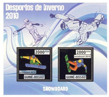 Olympische Spelen  2010 , Guinea Bissau  - Blok ( Zegels Goud )  Postfris - Invierno 2010: Vancouver