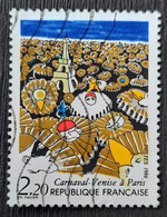 France 1986 N°2395b Tour Eiffel Jaune Au Lieu De Vert Ob TB - Used Stamps