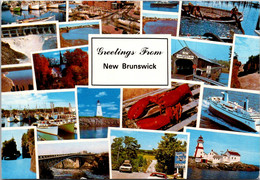 Canada New Brunswick Greetings With Multi View - Sonstige & Ohne Zuordnung