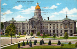 Wyoming Cheyenne State Capitol Building 1947 - Cheyenne