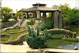 Texasan Antonio Sunken Gardens Showing The Pagoda Or Tea House - San Antonio