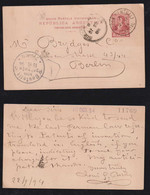 Argentina 1894 Stationery Postcard 6c BUZON CENTRAL Buenos Aires X BERLIN Germany Buzon Mailbox Postmark - Cartas & Documentos