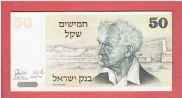 ISRAEL Billet Neuf De 50 Shekalim David Ben Gurion Porte Dorée (Porte De La Miséricorde), Jérusalem 1978 - Israel
