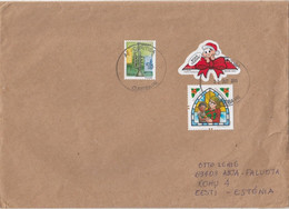 GOOD BRAZIL Postal Cover To ESTONIA 2015 - Good Stamped: Christmas - Storia Postale