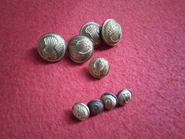 Lot De 9 Boutons 3 Dimensions Vintage (bazarcollect28) - Boutons