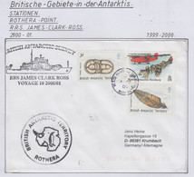 British Antarctic Territory (BAT) 2000 Cover Ship Visit RRS James Clark Ross  Ca Rothera -/DE/2000 (RH189) - Briefe U. Dokumente