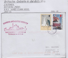 British Antarctic Territory (BAT) 1993 Cover Ship Visit RRS James Clark Ross Ca Rothera 8-DE-2003 (RH189A) - Covers & Documents