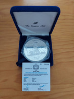 Samoa 1986 - 5 Troy Ounce Fine Silver “Kon-Tiki” - Singapore Mint - COA - Samoa