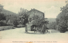 42-SAINT-ALBAN-LES-EAUX- ROUTE DE LA COURSE DE CÔTE ET ROUTE DE ST-ALBAN - Autres & Non Classés