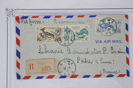AZ11 AOF TOGO   BELLE LETTRE RECOM.  1946   LOMé A POITIERS   FRANCE++ LE 6F ++ + AFFRANCH. INTERESSANT - Covers & Documents