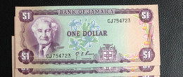 JAMAICA , P 59a , 1 Dollar , L 1960 (1976),  UNC Neuf , 2 Notes - Jamaique