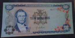 JAMAICA , P 62 , 10 Dollars , L 1960 (1976),  EF/ Almost UNC - Jamaique