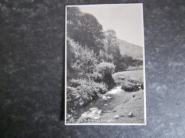 The Stream At Bossington, Nr. Minehead, England, UK. REAL PHOTO POSTCARD (RPPC), Original, Used - Minehead