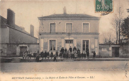 37-METTRAY- LA MAIRIE ET ECOLES DE FILLES ET GARCONS - Mettray