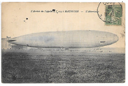 Cpa...Maubeuge..(nord)...l'arrivée Du Zeppelin L Z 113 A Maubeuge...l'attérissage...1920... - Maubeuge