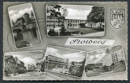 Stolberg  - Burg / Stadhalle / Ellermüle / Krankenhaus - Used : 18-3-1964  - Scans For Condition (Originalscan !!) - Stolberg