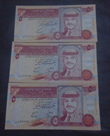 JORDAN , P 30b, 5 Dinar ,  1997, EF , 3 Notes - Jordanie