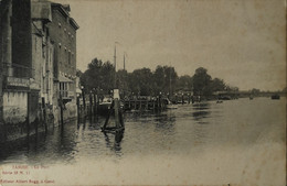 Temse - Temsche - Tamise // Le Port (bord Links Nederlandsch Koffiehuis - Logement Ca 1900 Sugg. Vlekkig - Temse