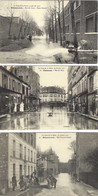 INONDATIONS Lot De 3 Cartes Billancourt Puteaux - Inondations