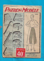 Ancien PATRON Modèle  JUPE Manequin 44  24216 - édité  Par Le Petit Echo De La Mode - Patrones