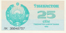 Uzbekistan 1992 25 SUM P-65 - Ouzbékistan