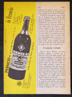 1963 - Aperitivo PERNOD Paris ( Carlo Salengo Genova )- 1 Pag. Pubblicità Cm. 13 X 18 - Licor Espirituoso