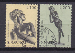 SAN MARINO, 1974, Cancelled Stamp(s) , Europe CEPT, Michel Nr(s). 1067-1068 Scannr. 22638 - Gebruikt