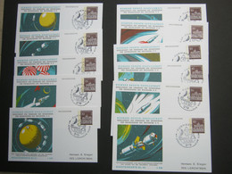 1962/64 , Raketengesellschaft , 11 Meist  Verschiedene Privatganzsachen Mit Sonderstempel - Privé Postkaarten - Gebruikt