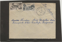 Lettre Pour La France  Lome Togo 3/8/1950 - Covers & Documents