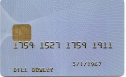 @+ Carte à Puce Demonstration DataCard - 2004 - Disposable Credit Card
