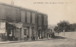 CPA-13-MARSEILLE-LA TIMONE-Place Des Quatre Portails-Tabac-Coiffeur-Animée - Timone, Baille, Pont De Vivaux