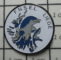 3119 Pin's Pins / Beau Et Rare / THEME : SPORTS / NATATION DAUPHIN SPORTS SCOLAIRE FNSEL LIEGE - Nuoto
