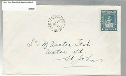 36137 ) Canada Newfoundland Cover Postal History - 1908-1947