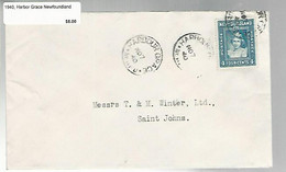 36140 ) Canada Newfoundland Cover Postal History - 1908-1947