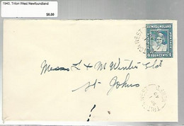 36141 ) Canada Newfoundland Cover Postal History - 1908-1947