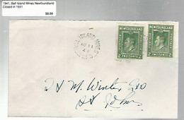 36145 ) Canada Newfoundland Cover Postal History - 1908-1947