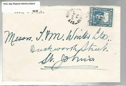 36147 ) Canada Newfoundland Cover Postal History - 1908-1947