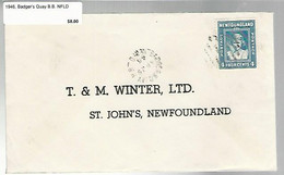 36153 ) Canada Newfoundland Cover Postal History - 1908-1947