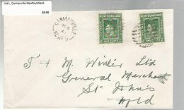 36157 ) Canada Newfoundland Cover Postal History - 1908-1947