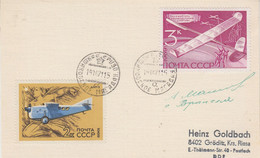 Wrangel Island 1971 Card 2 Signatures  Ca Wrangel Island 19-10-1971 (57919A) - Stations Scientifiques & Stations Dérivantes Arctiques