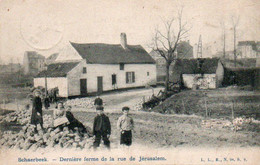 Schaerbeek  Dernière Ferme De La Rue De Jérusalem Animée Voyagé En 1912 - Schaarbeek - Schaerbeek